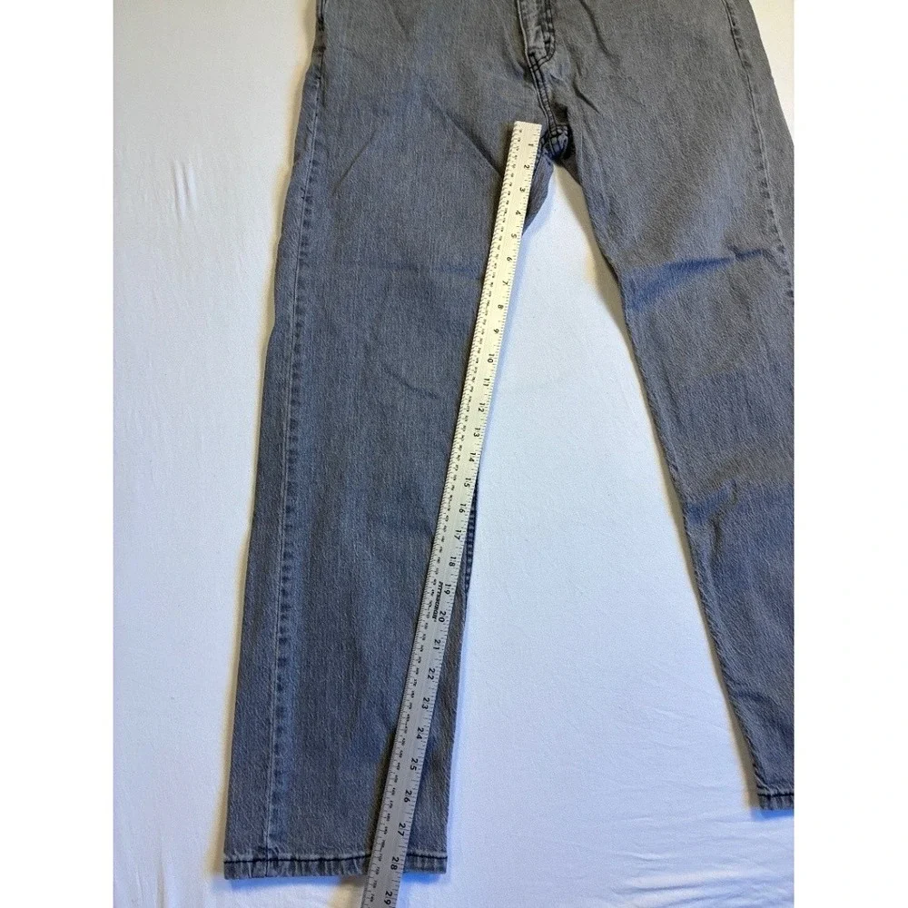Levi's 505 Men's Gray Wash Straight Leg Jeans W34 L30 Regular Fit
